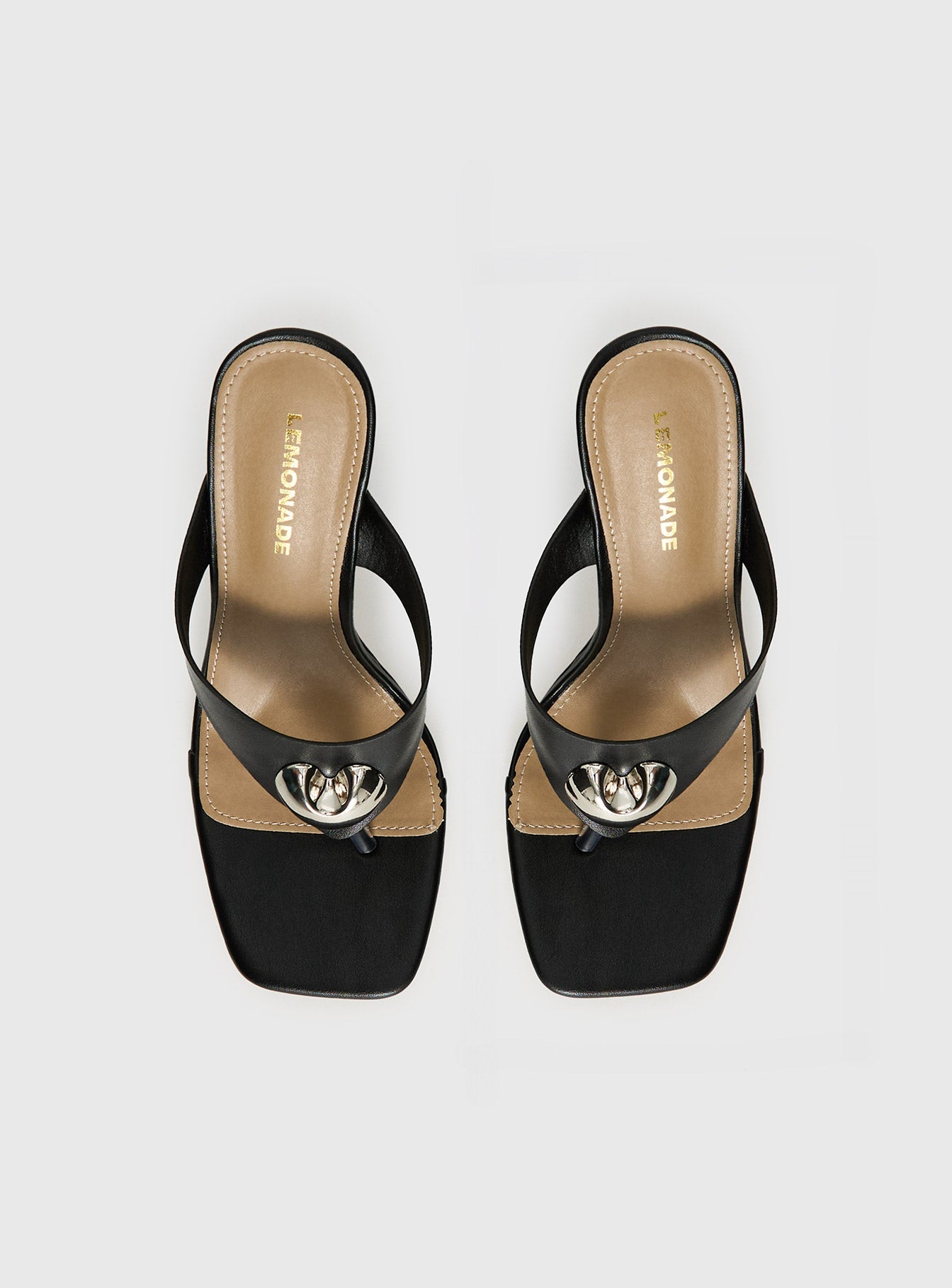 Gifted Thong Heels Black