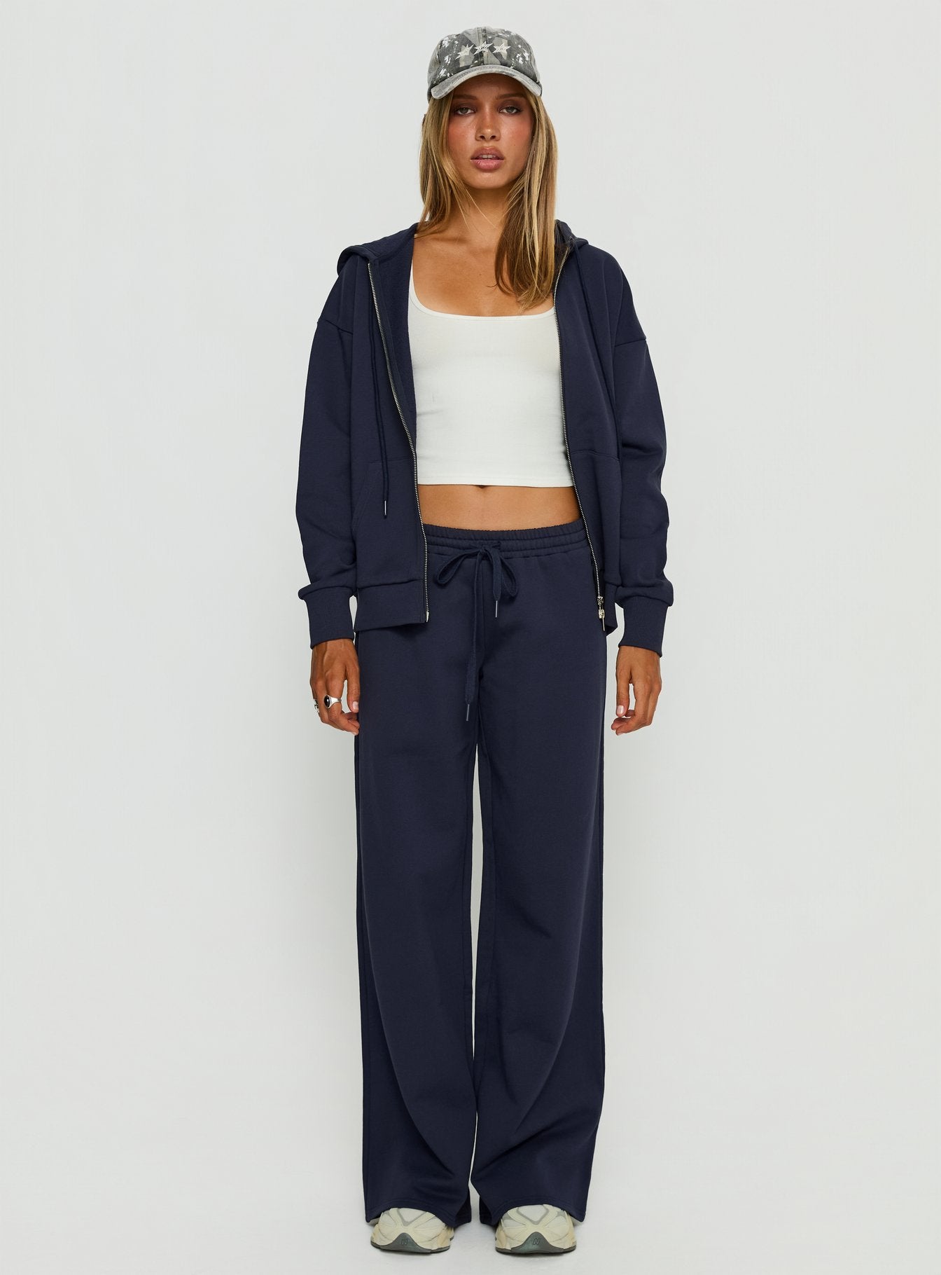 Summits Flared Track Pants Navy