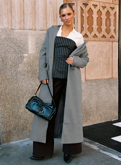 Lovergirl Longline Coat Grey