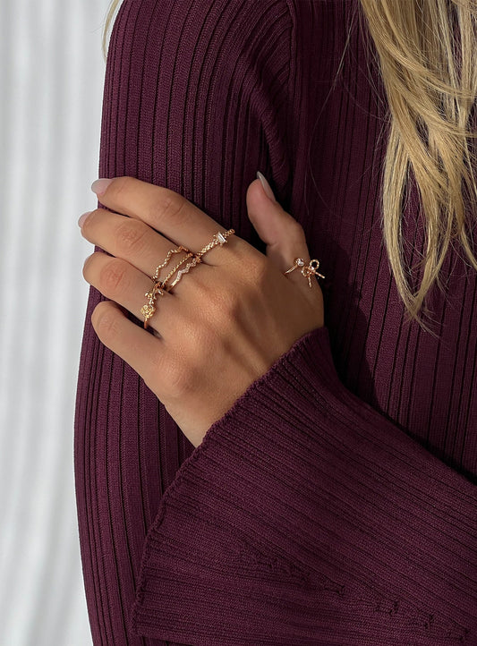 Symmetry Ring Pack Gold