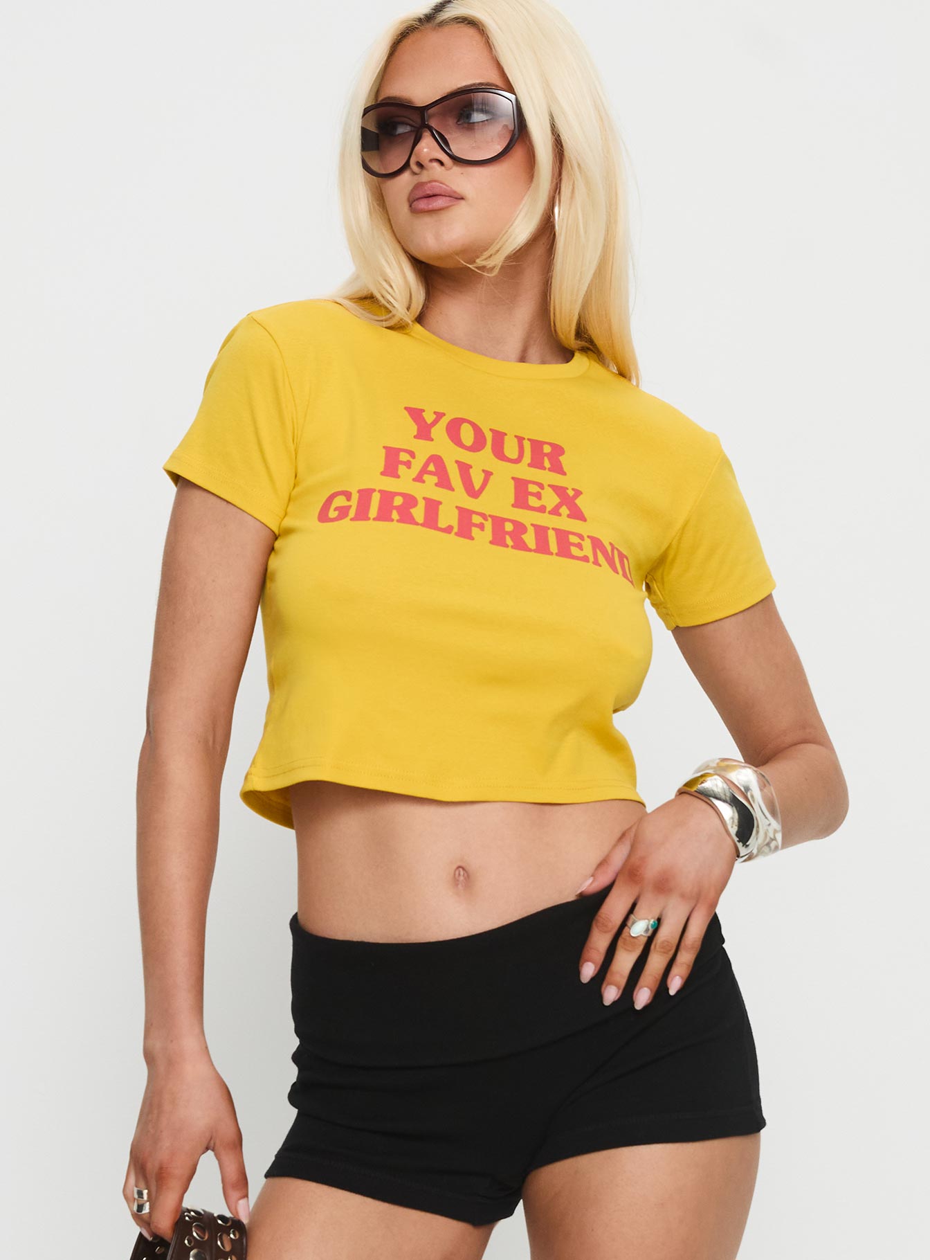 Your Favourite Ex Graphic Top Yellow