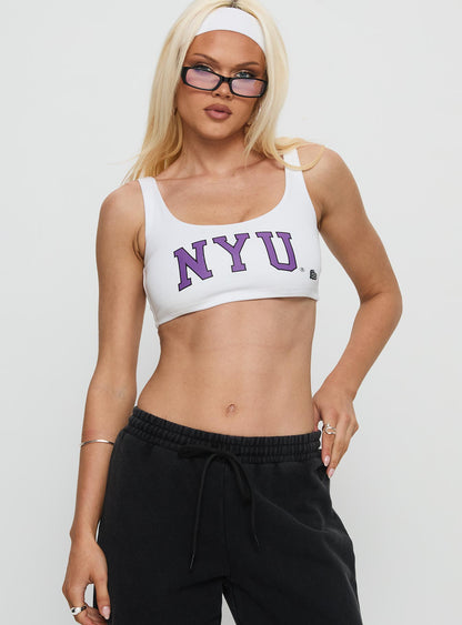 NYU Scoopneck Tank Top White