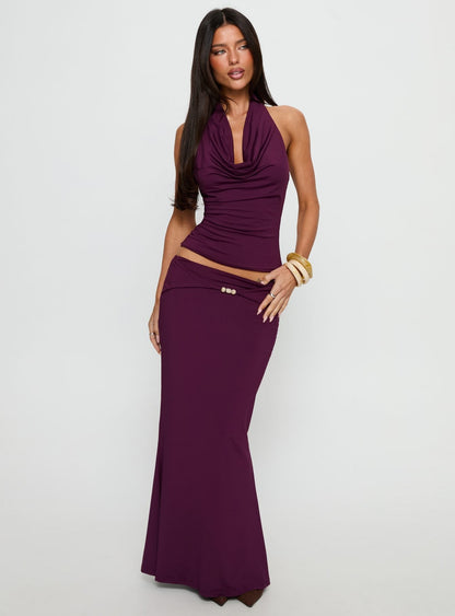 Vanecia Maxi Skirt Purple