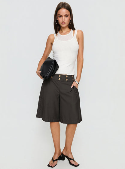 Teza Eyelet Jorts Grey