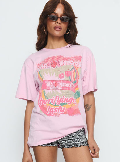 Airheads Oversized Graphic Tee Pink
