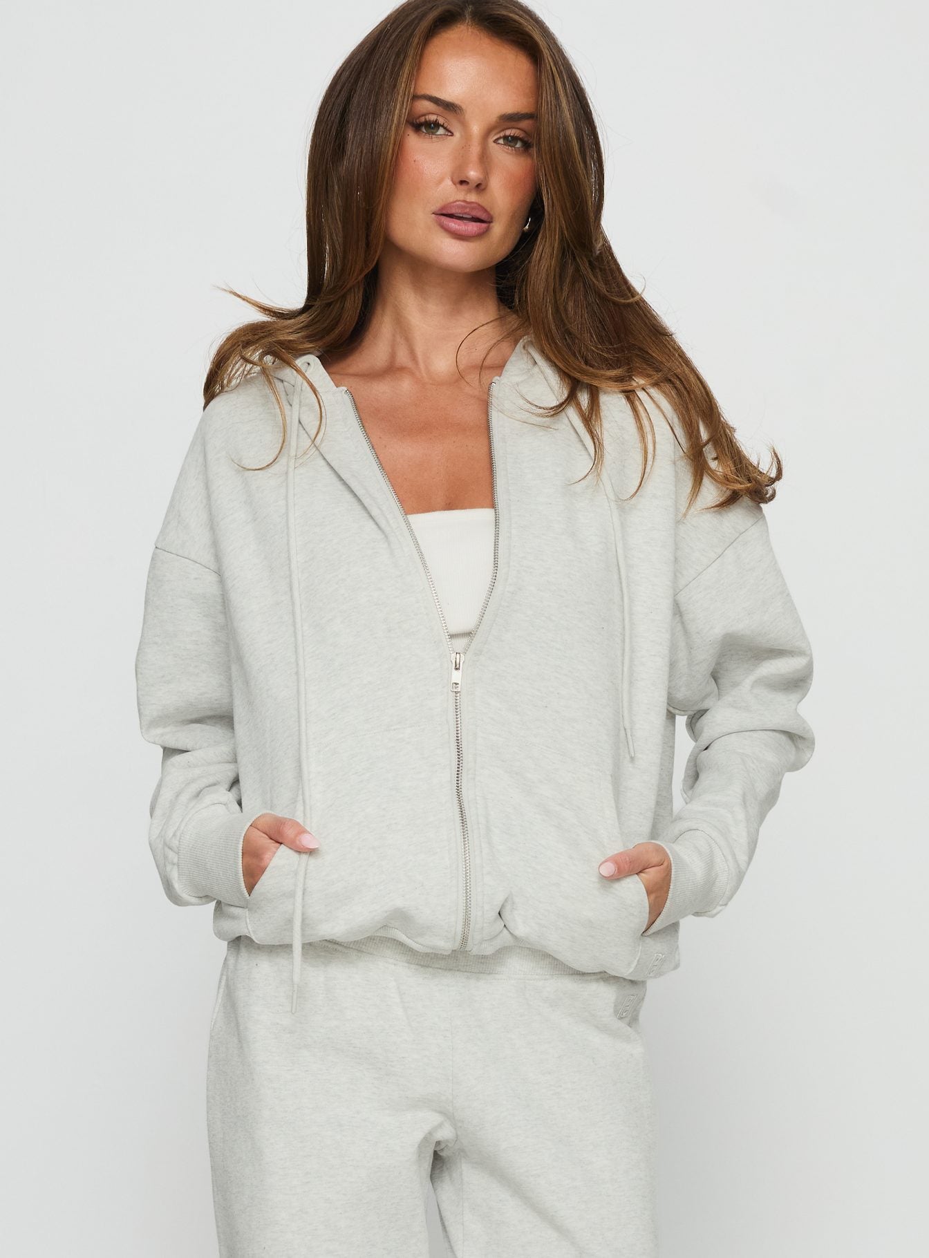 All Day Oversized Hoodie Grey Marle