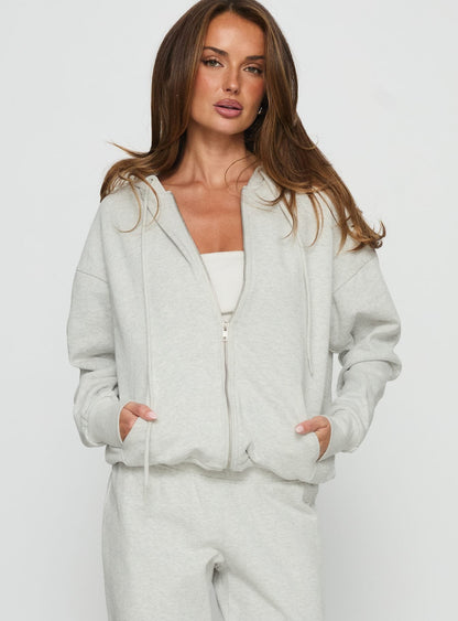 All Day Oversized Hoodie Grey Marle