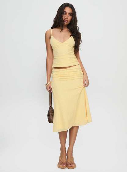 Zylen Cami Set Yellow