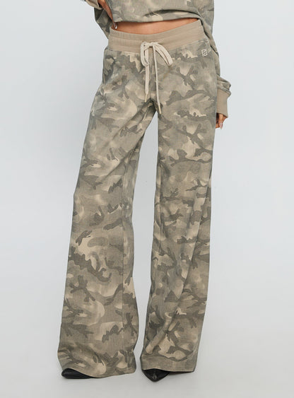 Dodie Wide Leg Pants Camo