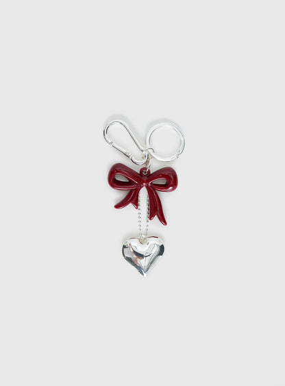 Sweet Girl Keychain Silver