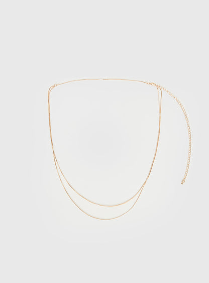 Dressed Up Dainty Chain Belt Gold
