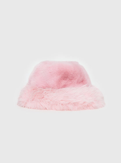 Avaah Fluffy Hat Pink