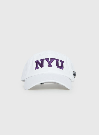 NYU Dad Cap White
