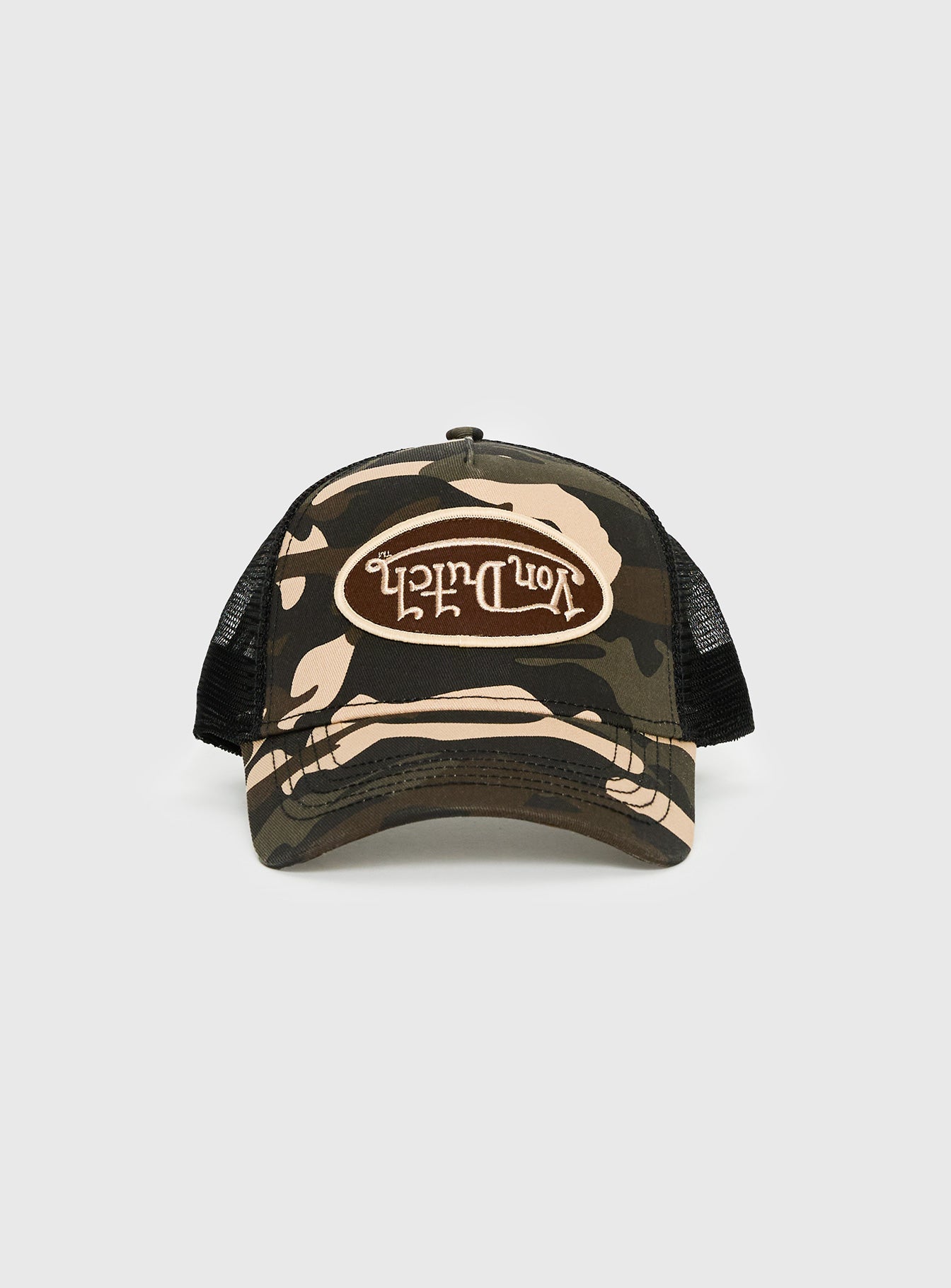 Von Dutch Multi Trucker Hat Brown Camo