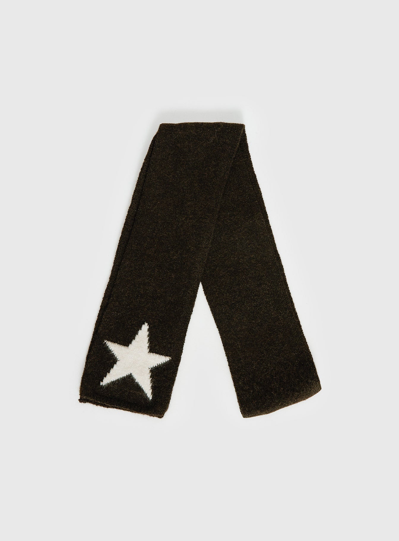 Abelia Star Graphic Scarf Brown / Cream