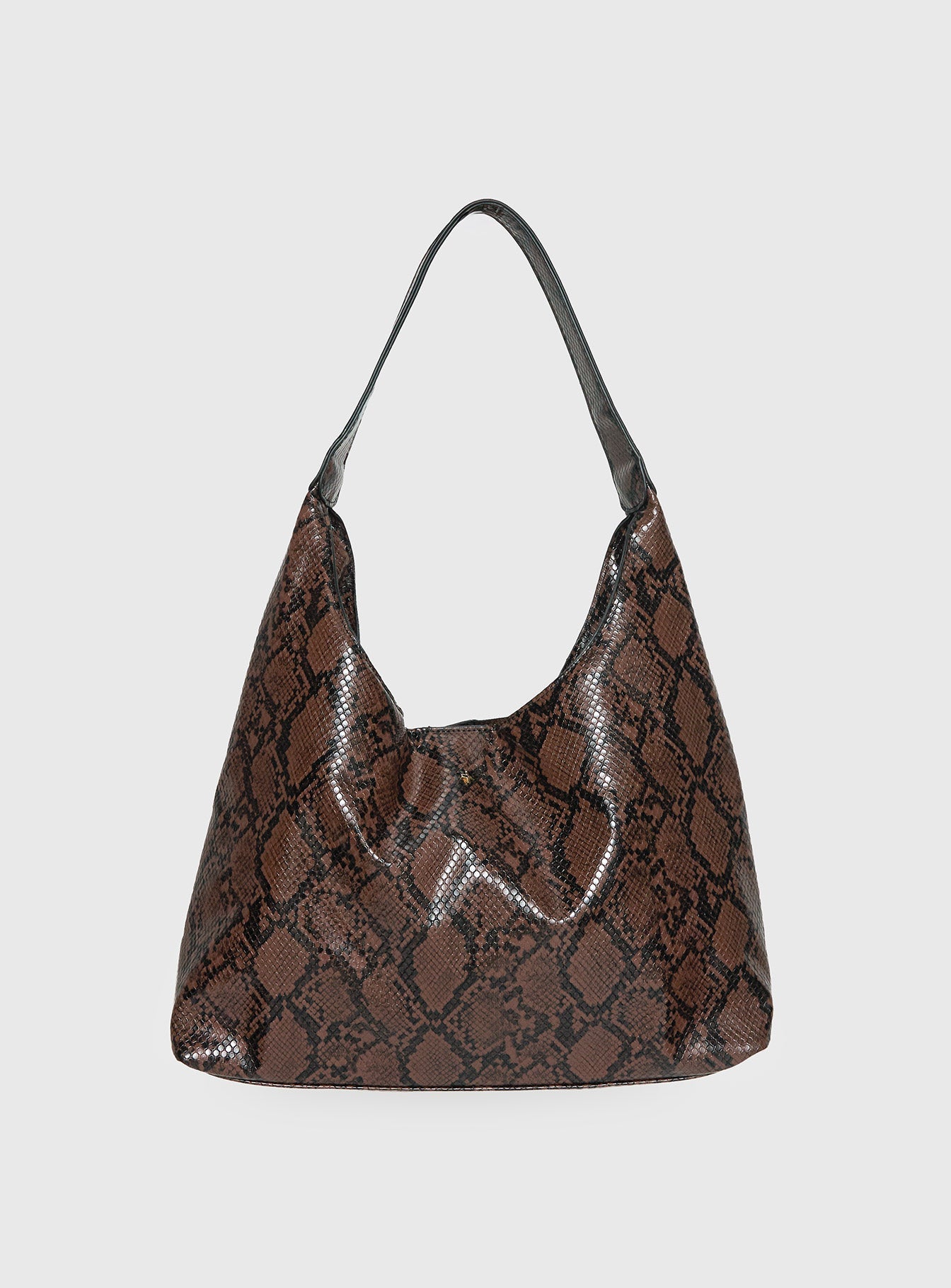 Peta & Jain Jami Slouch Bag Chocolate Snake