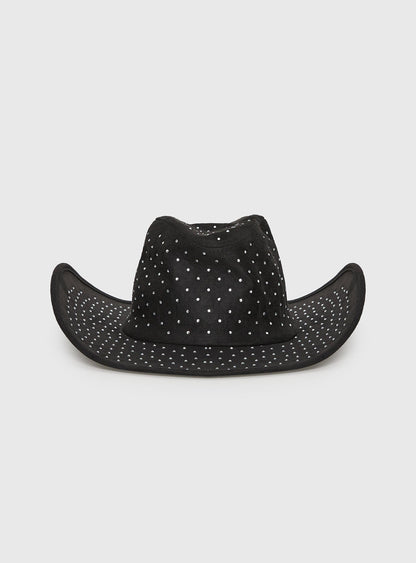 Tennessee Diamante Cowboy Hat Black