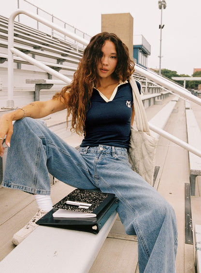 Serenitia Mid Rise Straight Leg Jeans Light Wash Tall