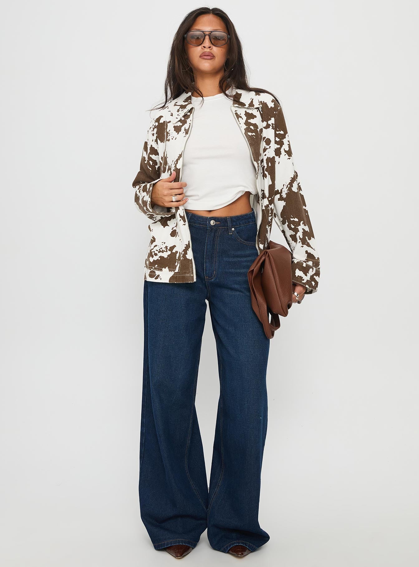 Another Life Zip Through Jacket Cow