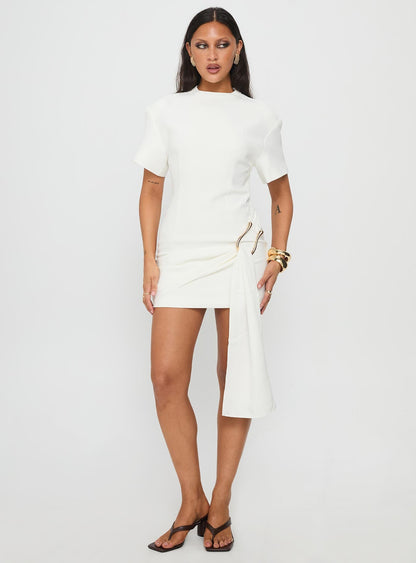 Martini Mini Dress Porcelain