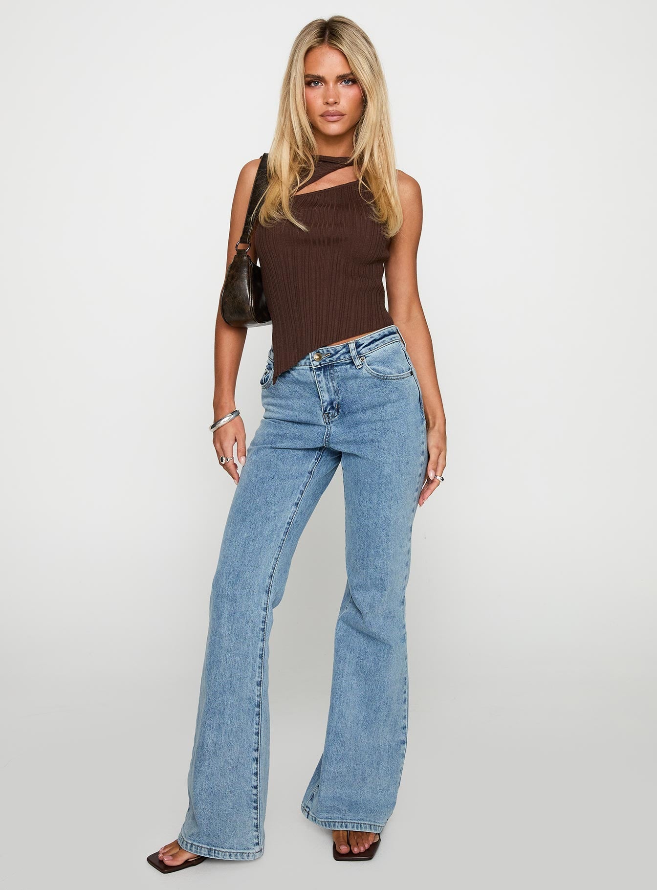 Magic Mirror Mid Rise Bootleg Jeans Ice Wash Tall