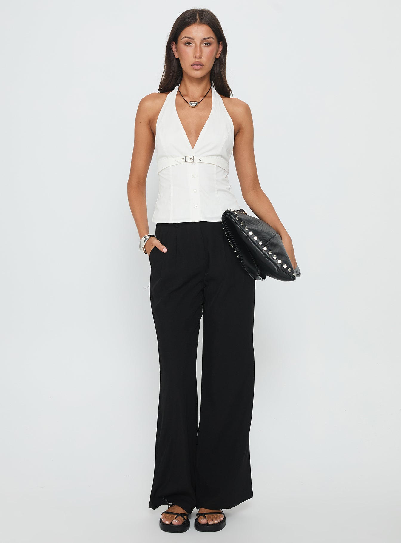 Ambient Wide Leg Pant Black