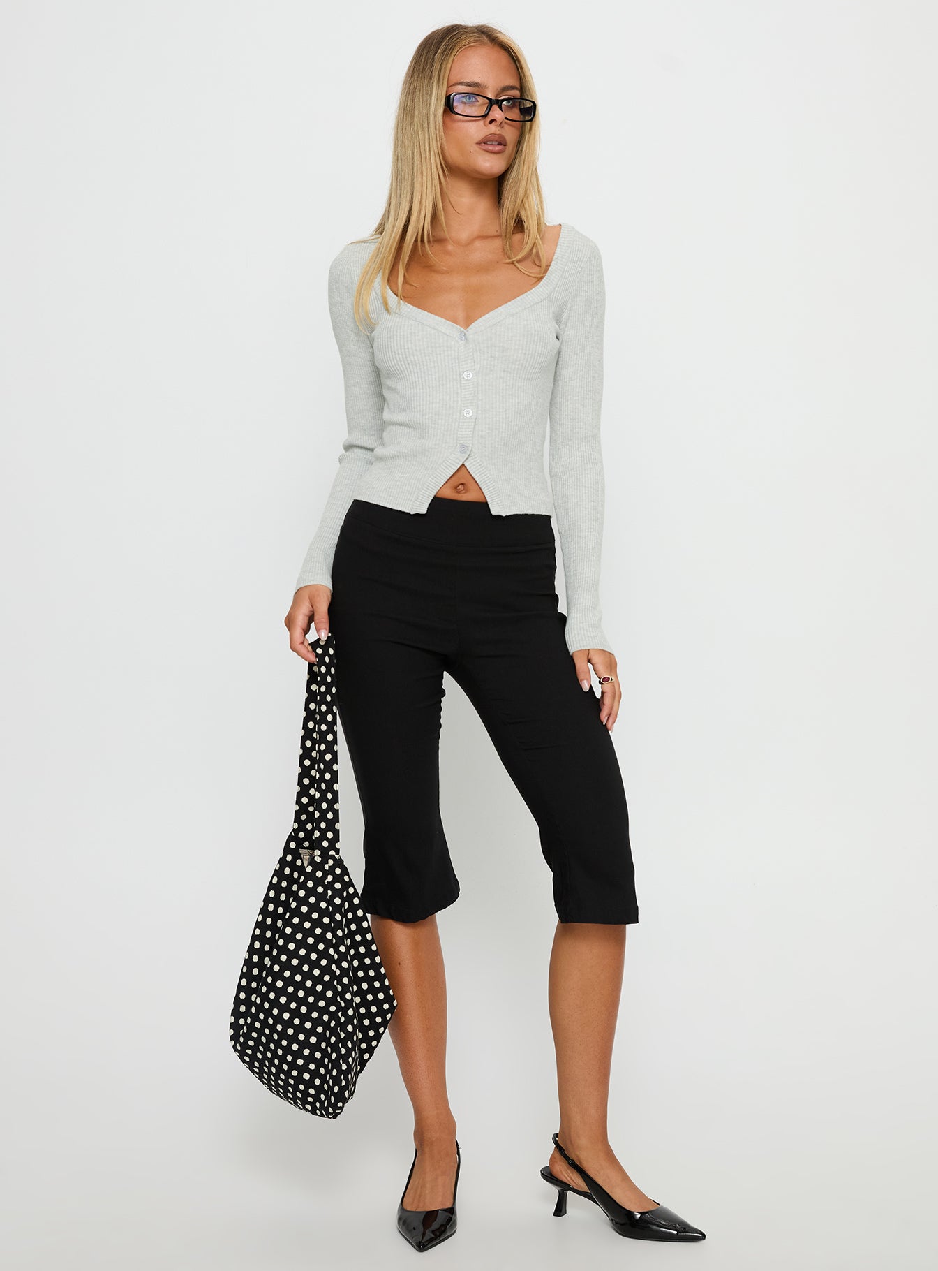 Sorenna Long Sleeve Top Grey