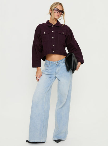 Hughes Denim Jacket Currant