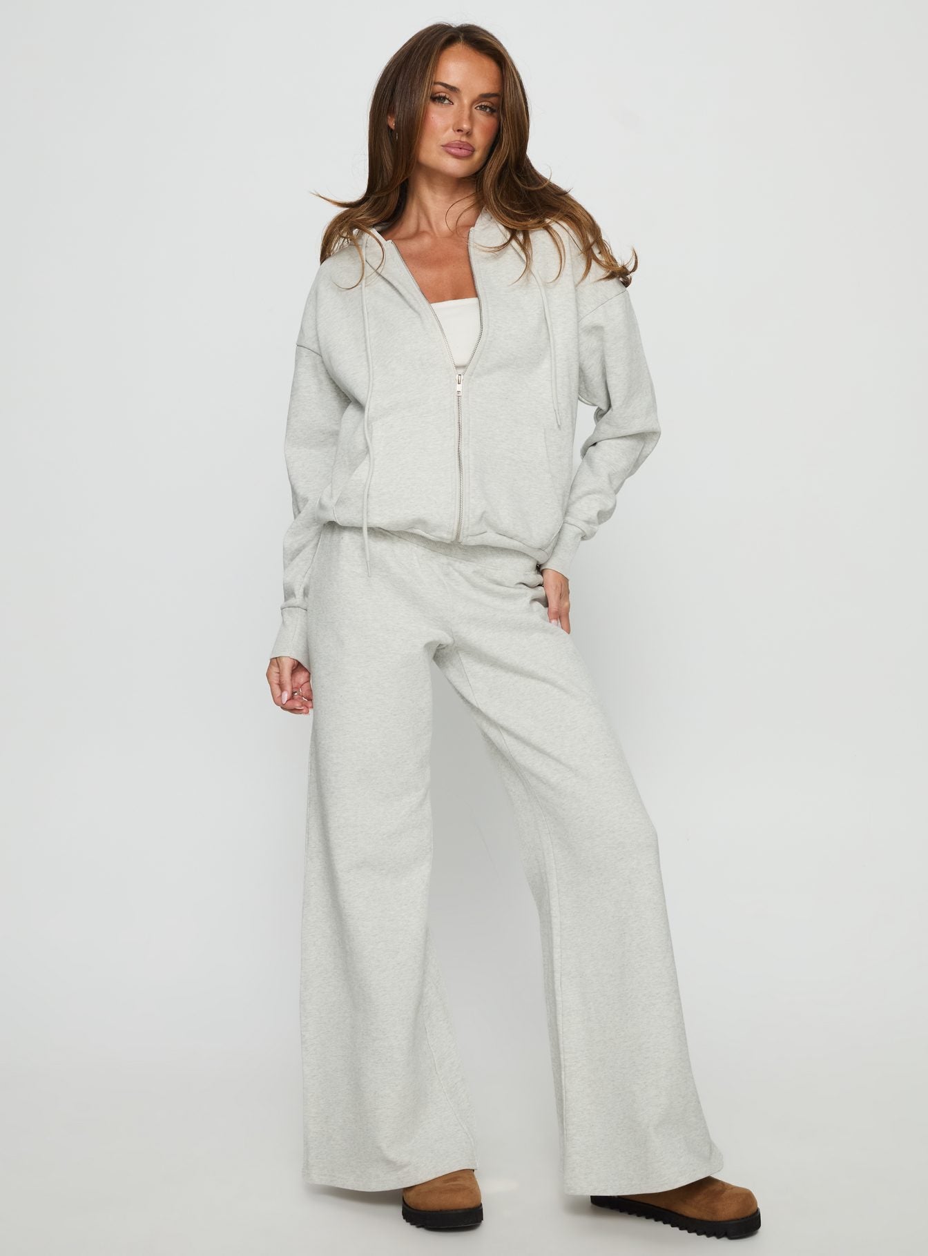 All Day Oversized Hoodie Grey Marle