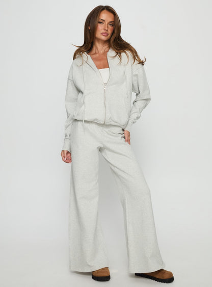 All Day Oversized Hoodie Grey Marle