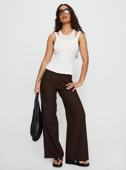 Wendi Tipping Suit Pant Brown / Blue