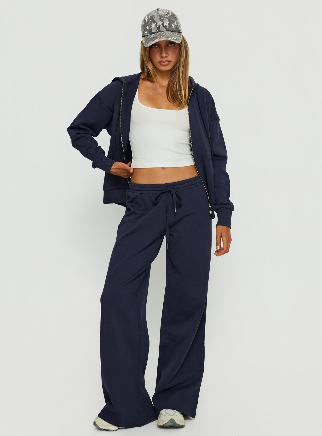 Summits Flared Track Pants Navy