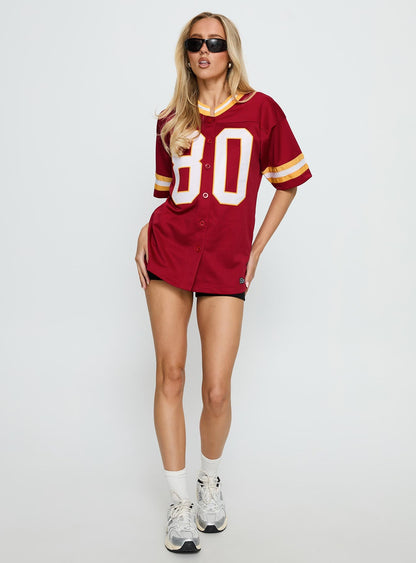 USC Football Button Down Jersey Cardinal