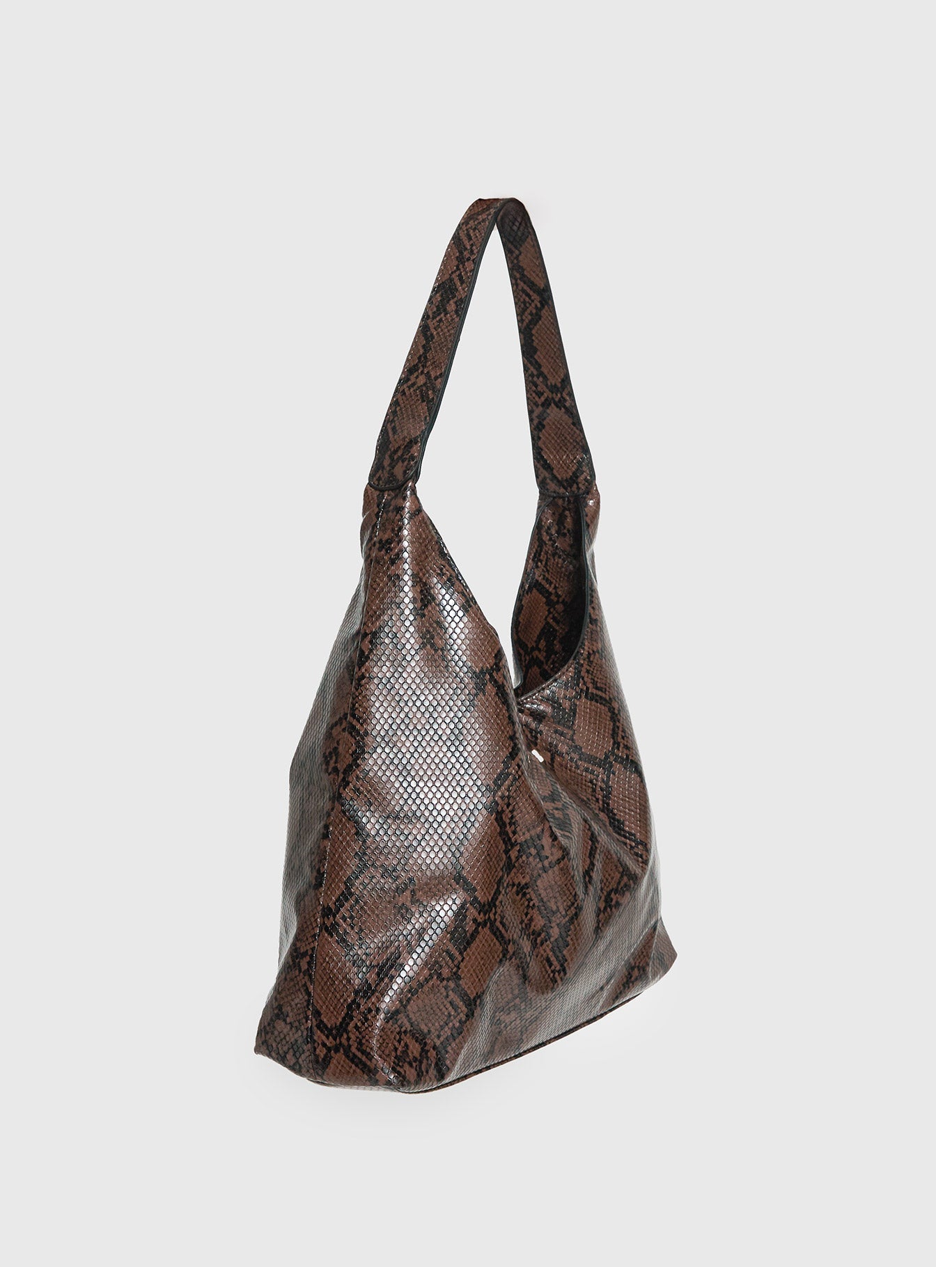 Peta & Jain Jami Slouch Bag Chocolate Snake