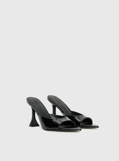 Let Love In Peep Toe Heels Black