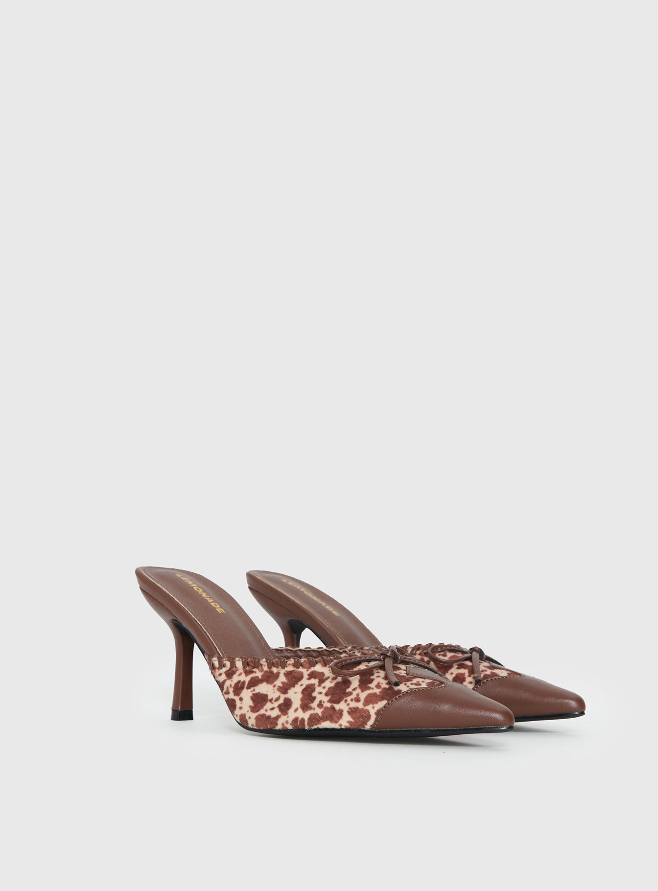 Boardroom Pointed Toe Heels Caramel Cow