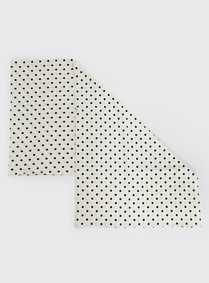 Nellie Scarf Cream Polka