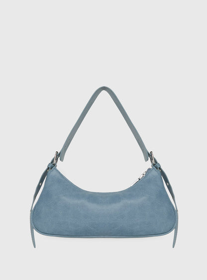 Langston Tie-Up Detail Shoulder Bag Blue