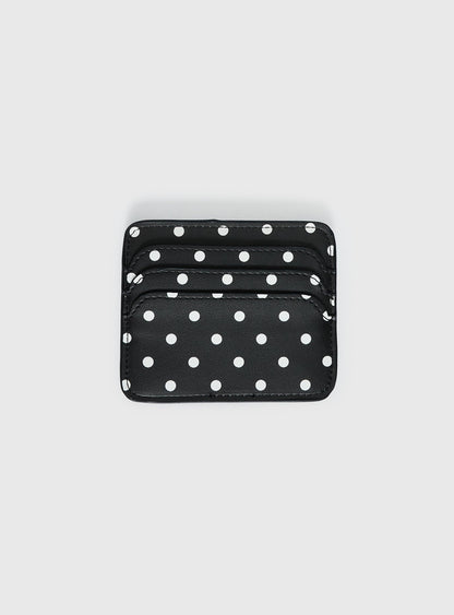 Kiss Of Life Cardholder Black Polka