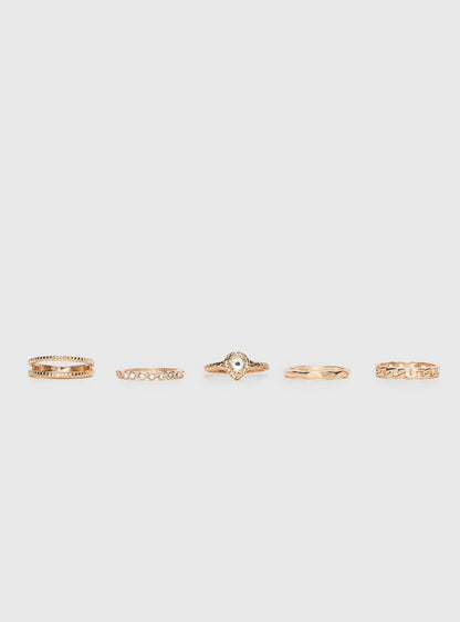 All For Love Ring Pack Gold
