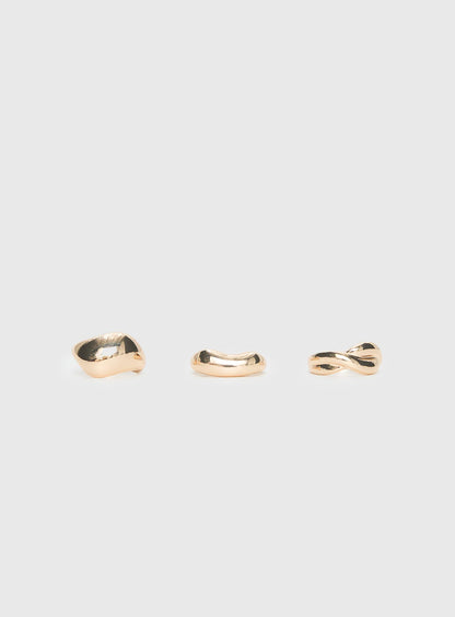 Loveliness Ring Pack Gold