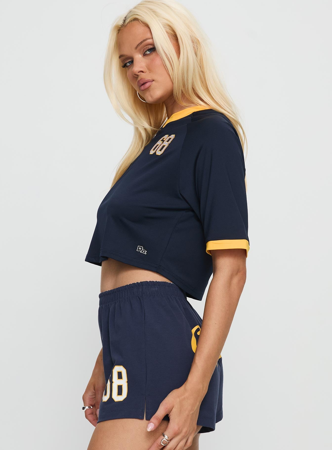 UC Berkeley Cropped Soccer Jersey Tee Blue