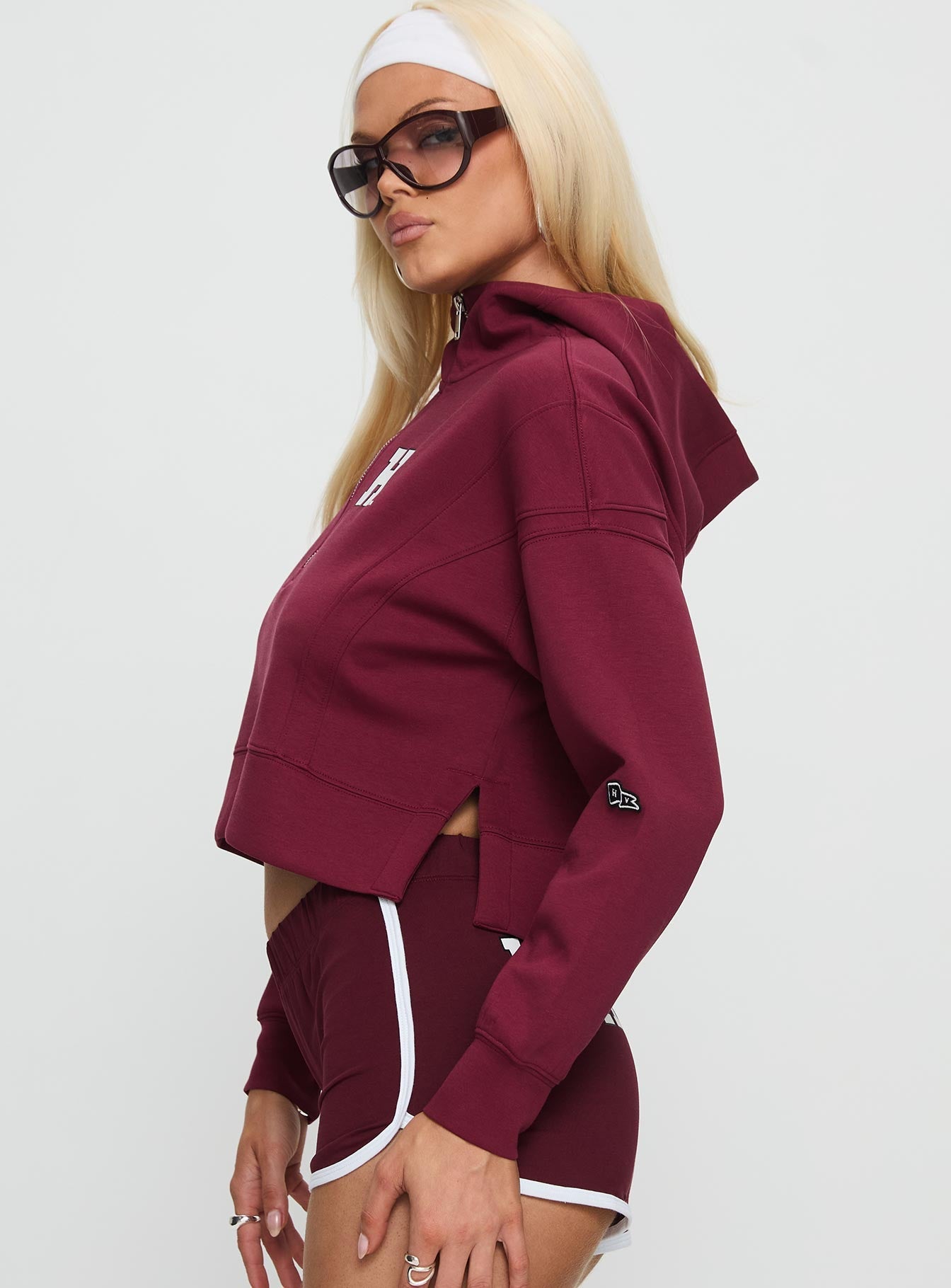 Harvard Buttersport Half-zip Hoodie Crimson