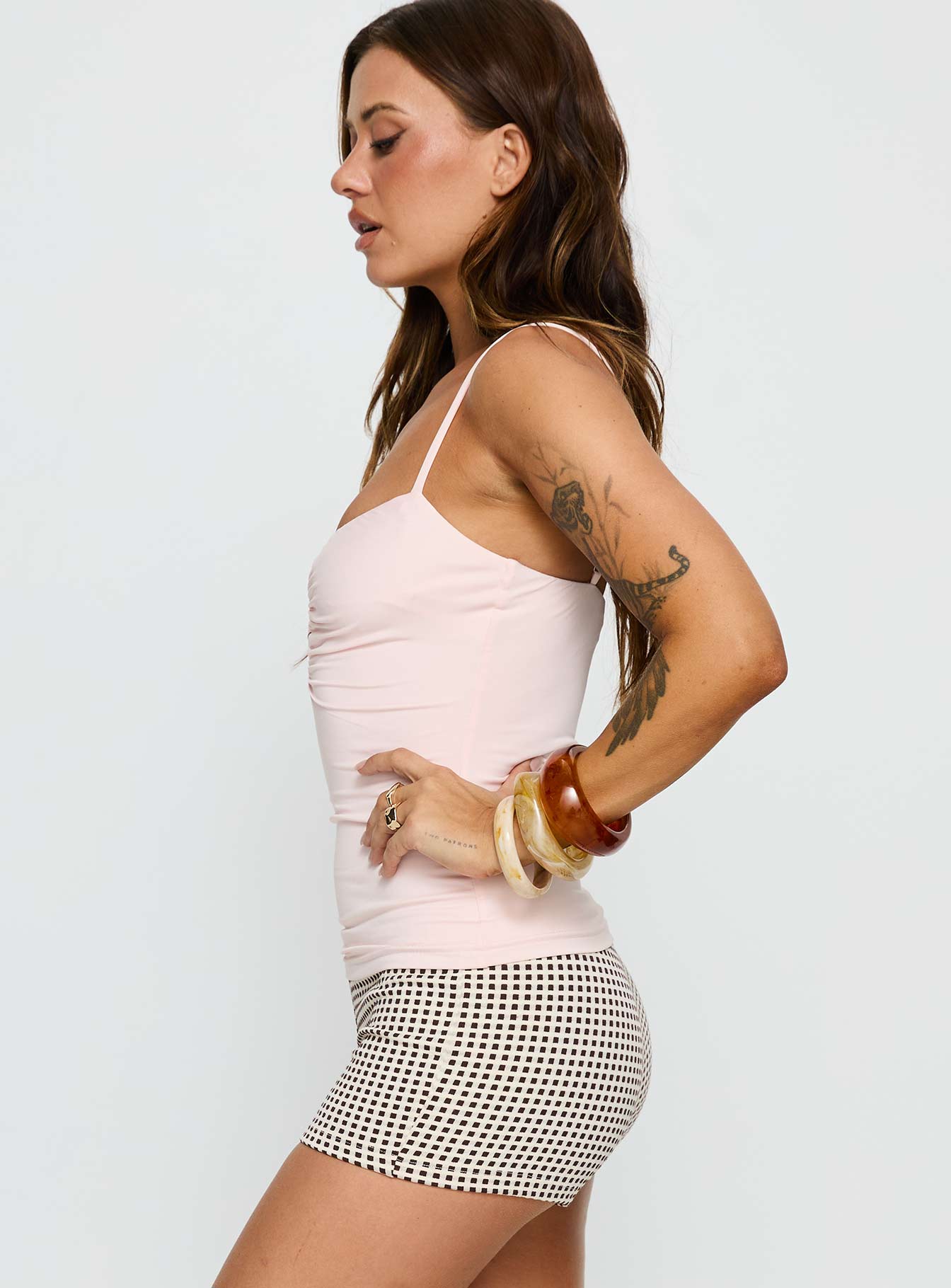 Bet You Wanna Bead Detail Top Pink