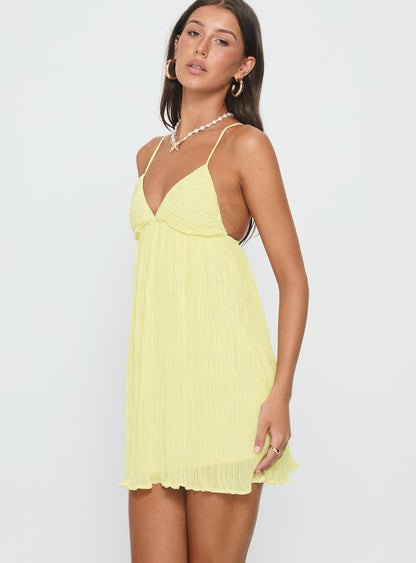 Matea Mini Dress Lemon