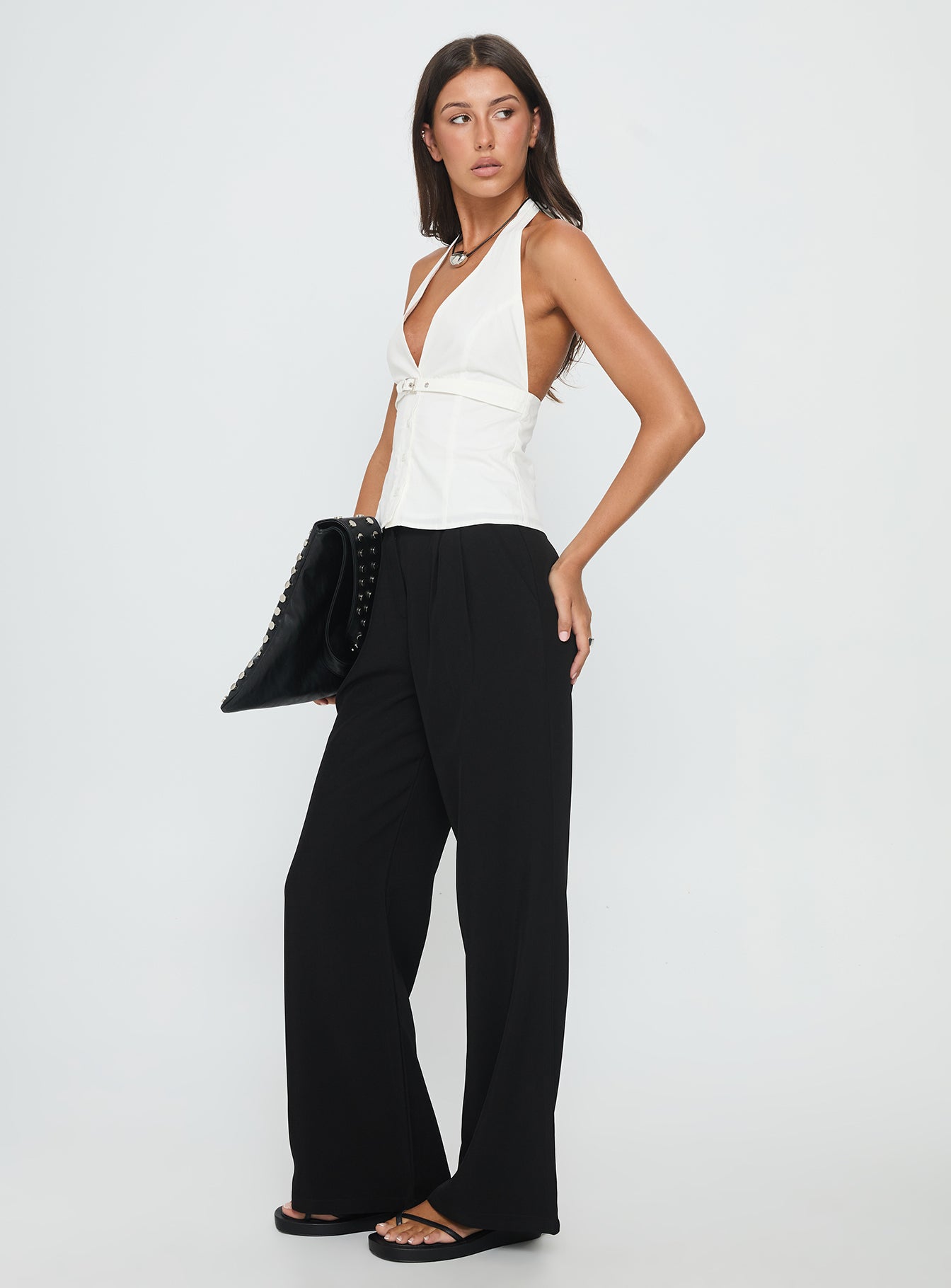 Ambient Wide Leg Pant Black