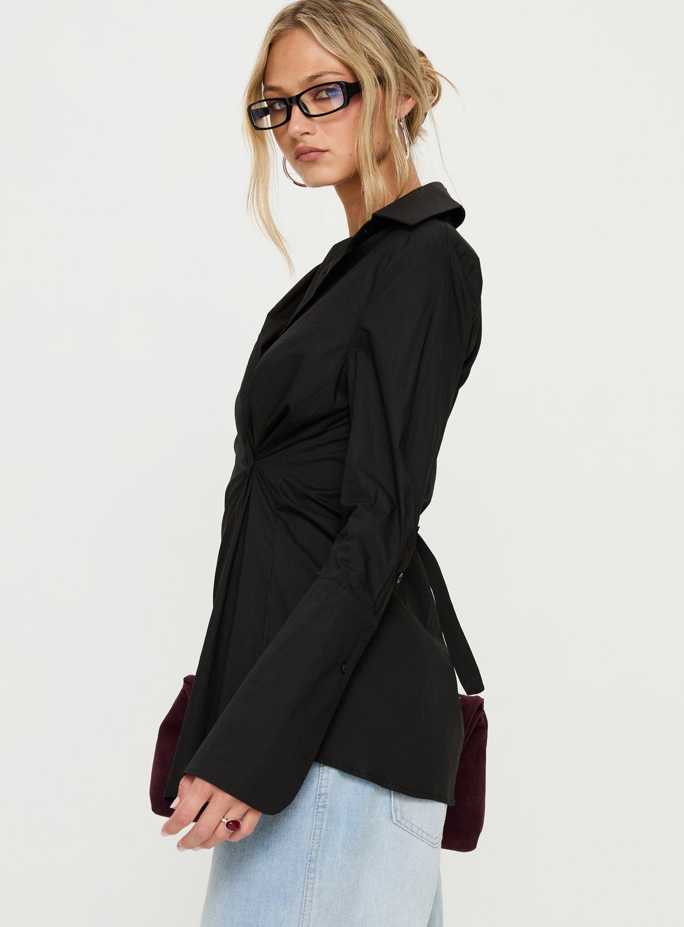 Nitsa Long Sleeve Shirt Black