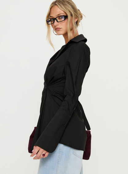 Nitsa Long Sleeve Shirt Black