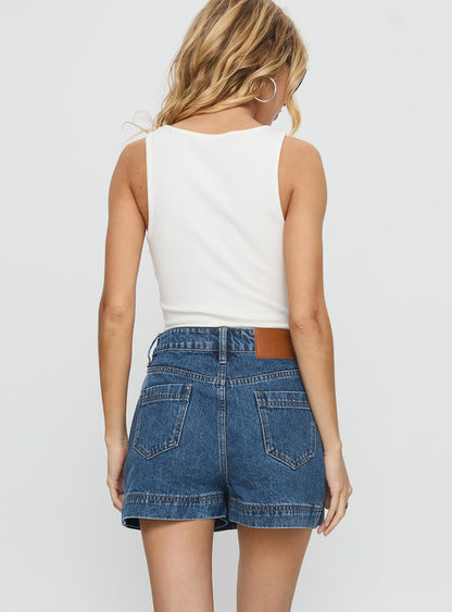 Gazelle Denim Skort Mid Wash