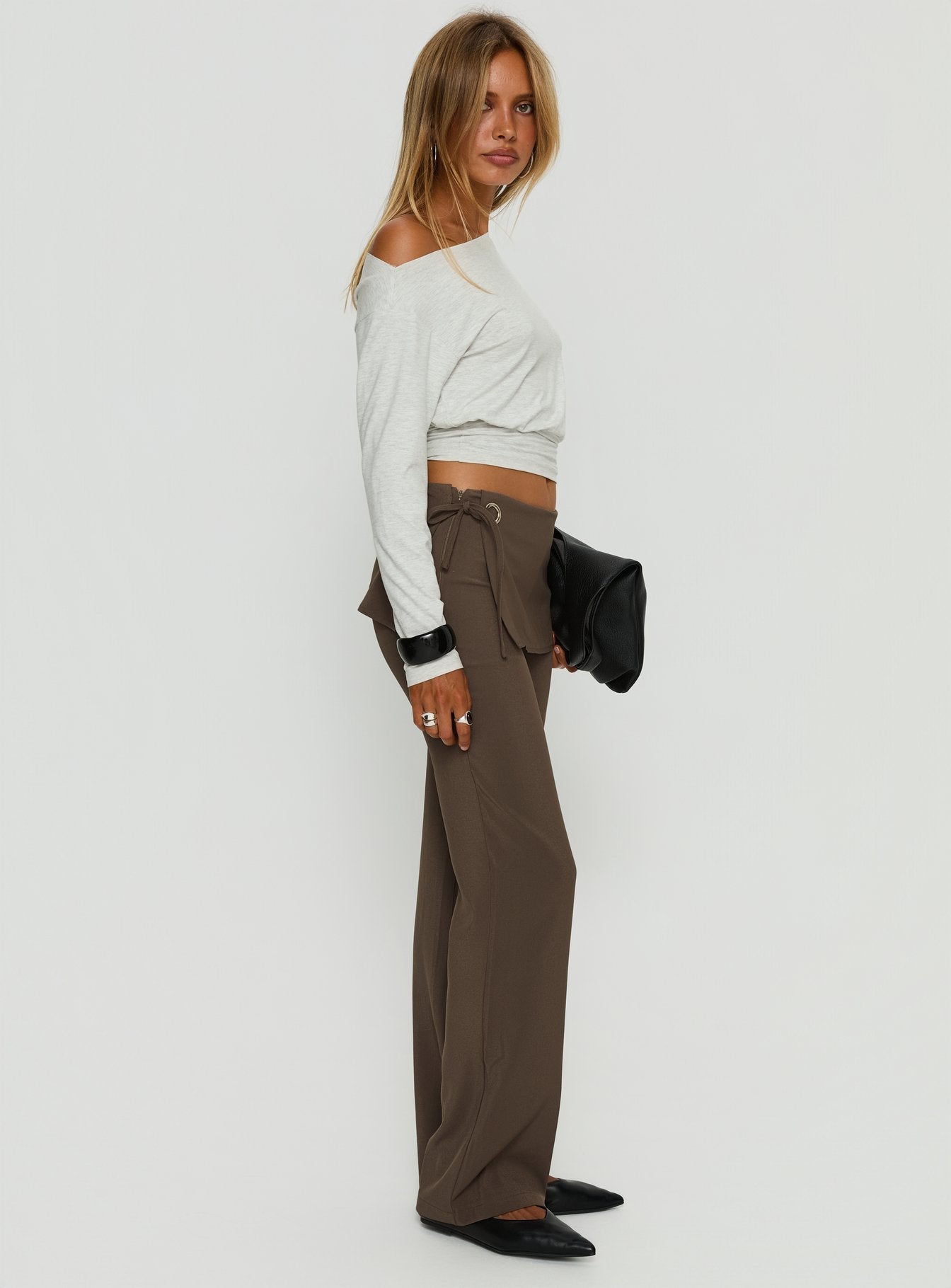 Elka Wrap Trousers Truffle